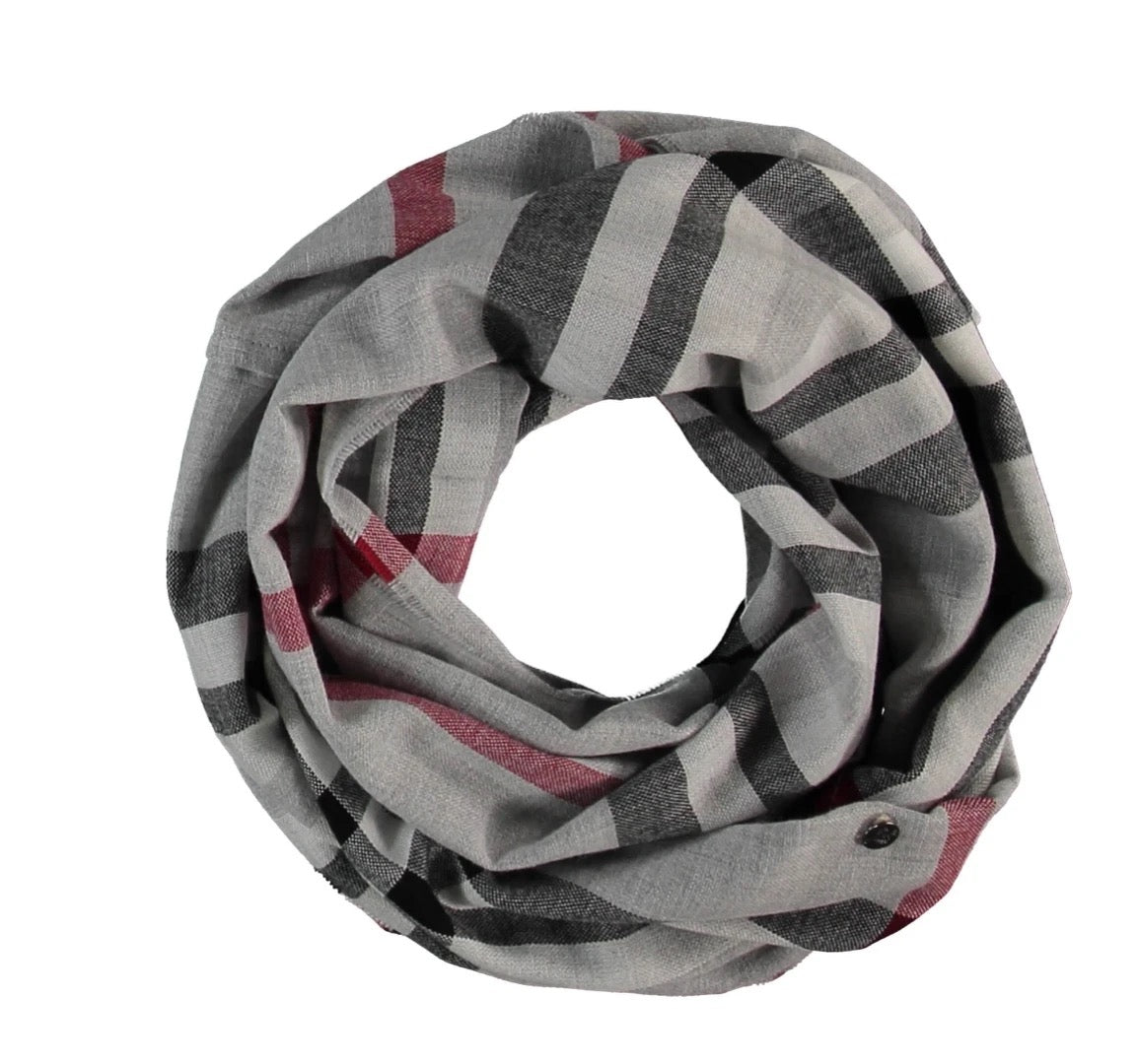 FRAAS Plaid Karo Loop - Grey