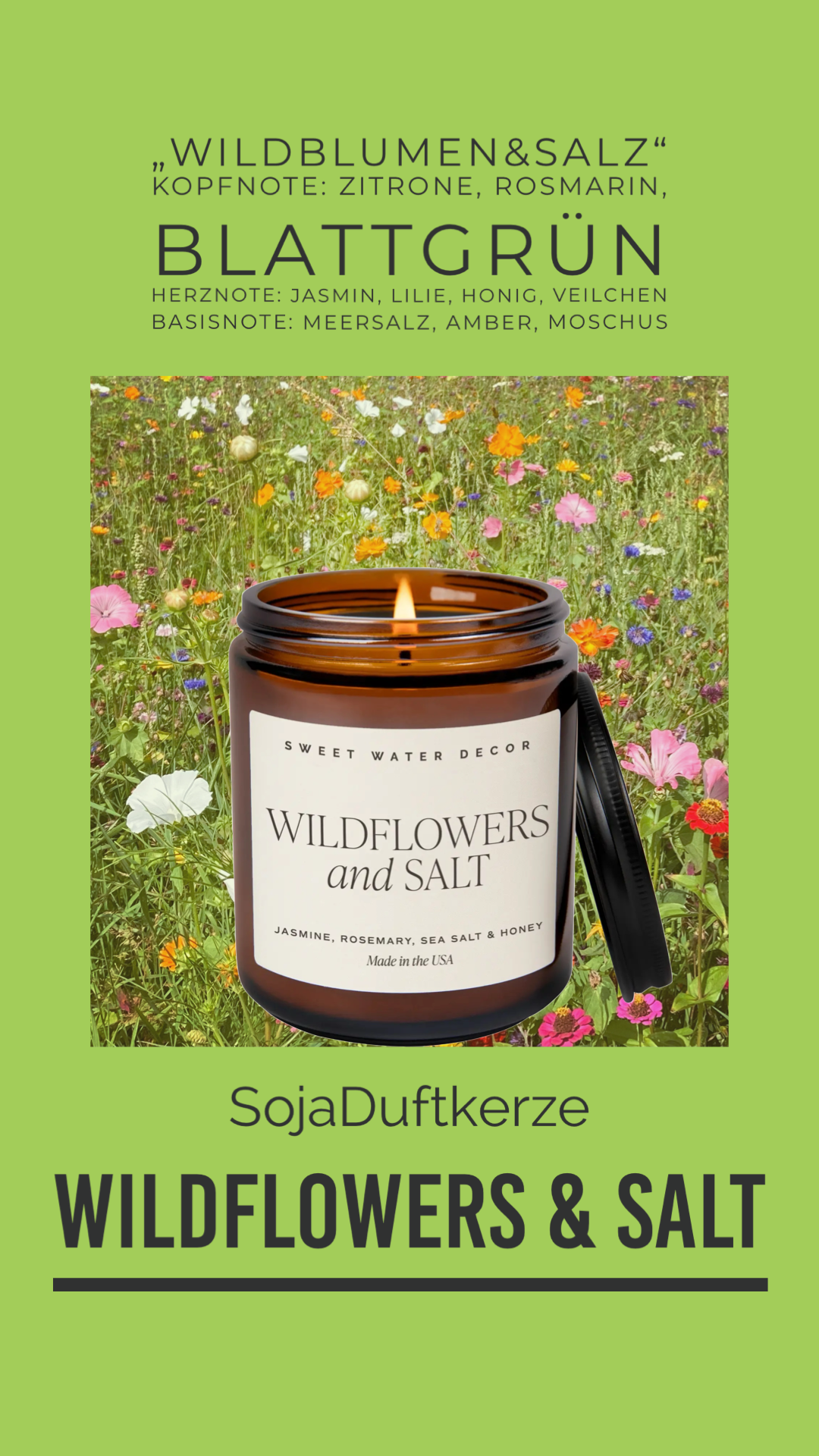 Duftkerze Wildblumen Info 