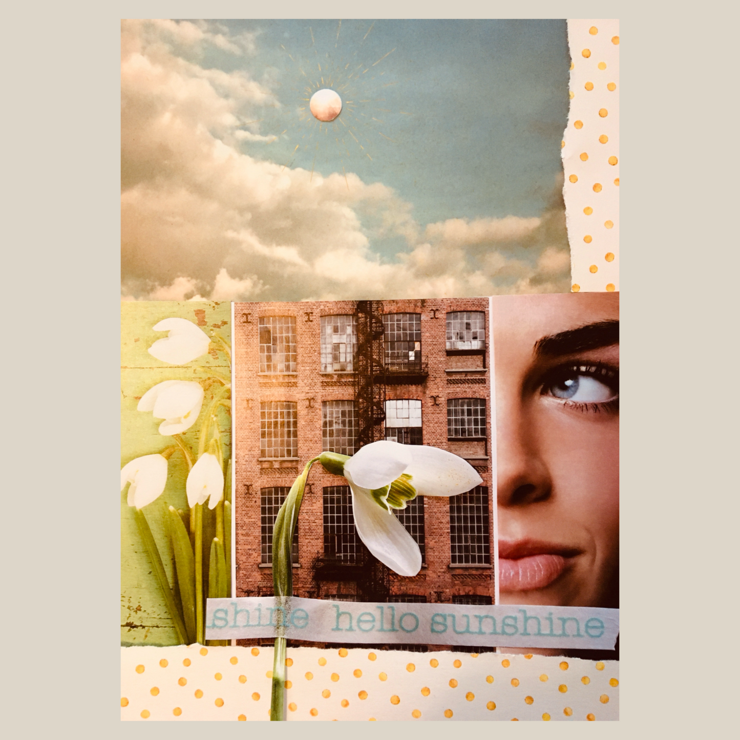 Postkarte Collage Sunshine 